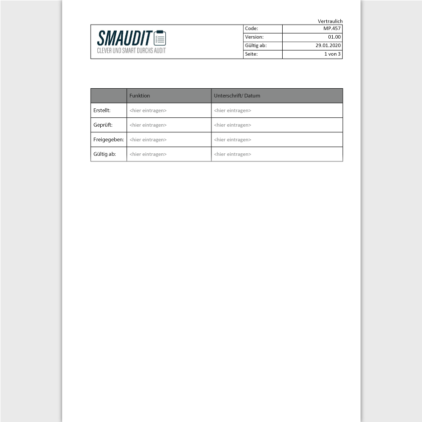 MP.457 - F&T Validierungsmasterplan - SMAUDIT - DIN EN ISO 13485
