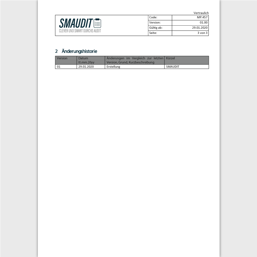 MP.457 - F&T Validierungsmasterplan - SMAUDIT - DIN EN ISO 13485