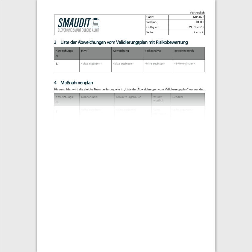 MP.460 - F&T Validierungsbericht - SMAUDIT - DIN EN ISO 13485