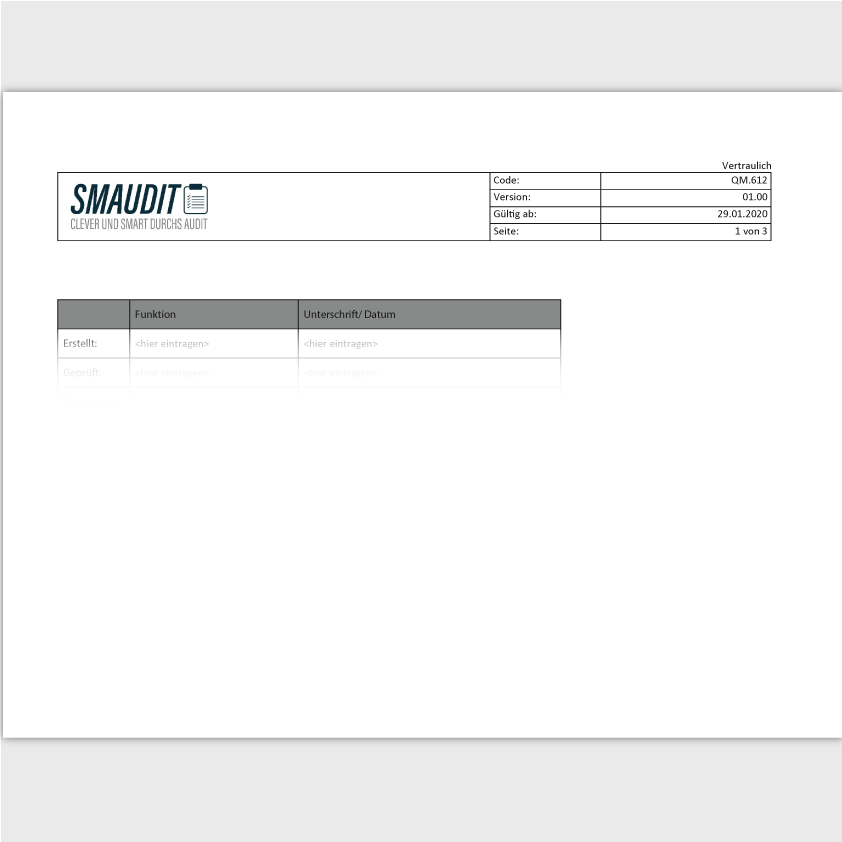 QM.612 - F&T Risikoanalyse - SMAUDIT - DIN EN ISO 9001